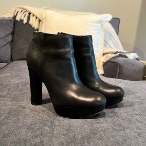 Michael Kohrs leather platform booties